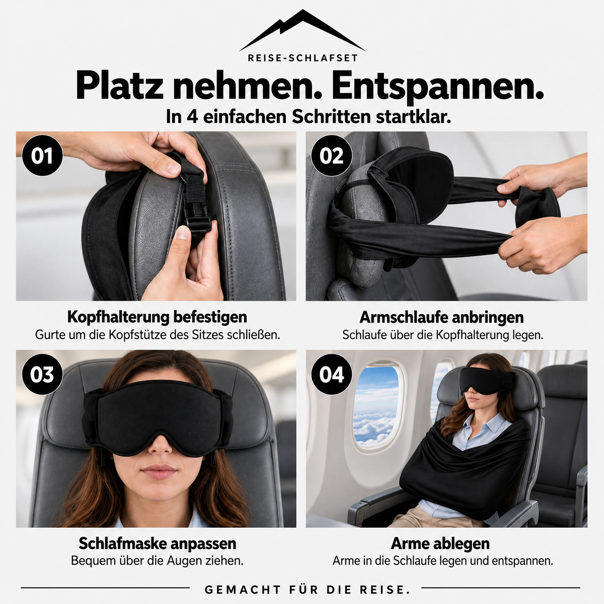 3-in-1-Reise-Schlafset