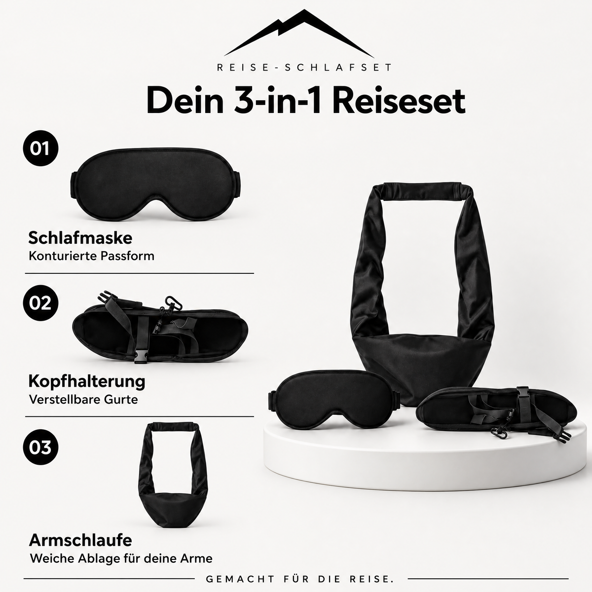 3-in-1-Reise-Schlafset